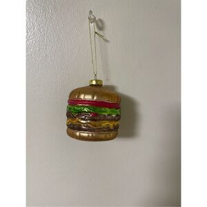 Christmas Ornament Sparkly Cheeseburger Krabby Patty